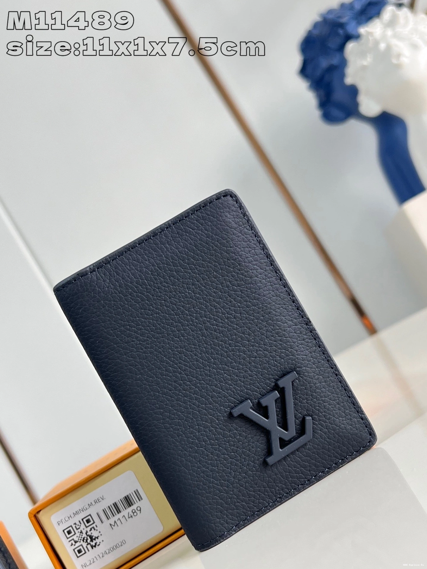 AAA Pruses Bags cm VUITTON LOUIS Pocket Organizer-7.5*11.1*1 0807